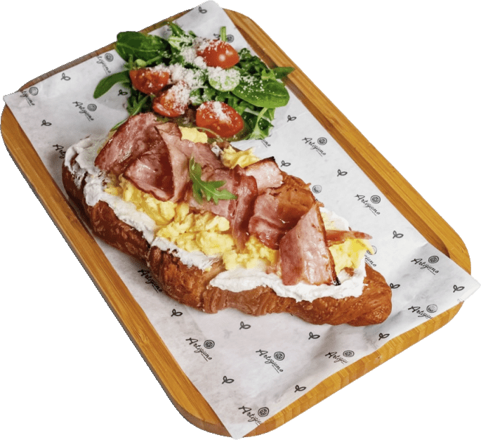 Croissant con Bacon Croccante